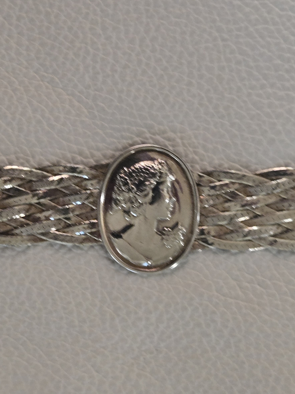 Silver Cameo Braided Multi-Strand Bracelet - Silver - Picture 9 of 14